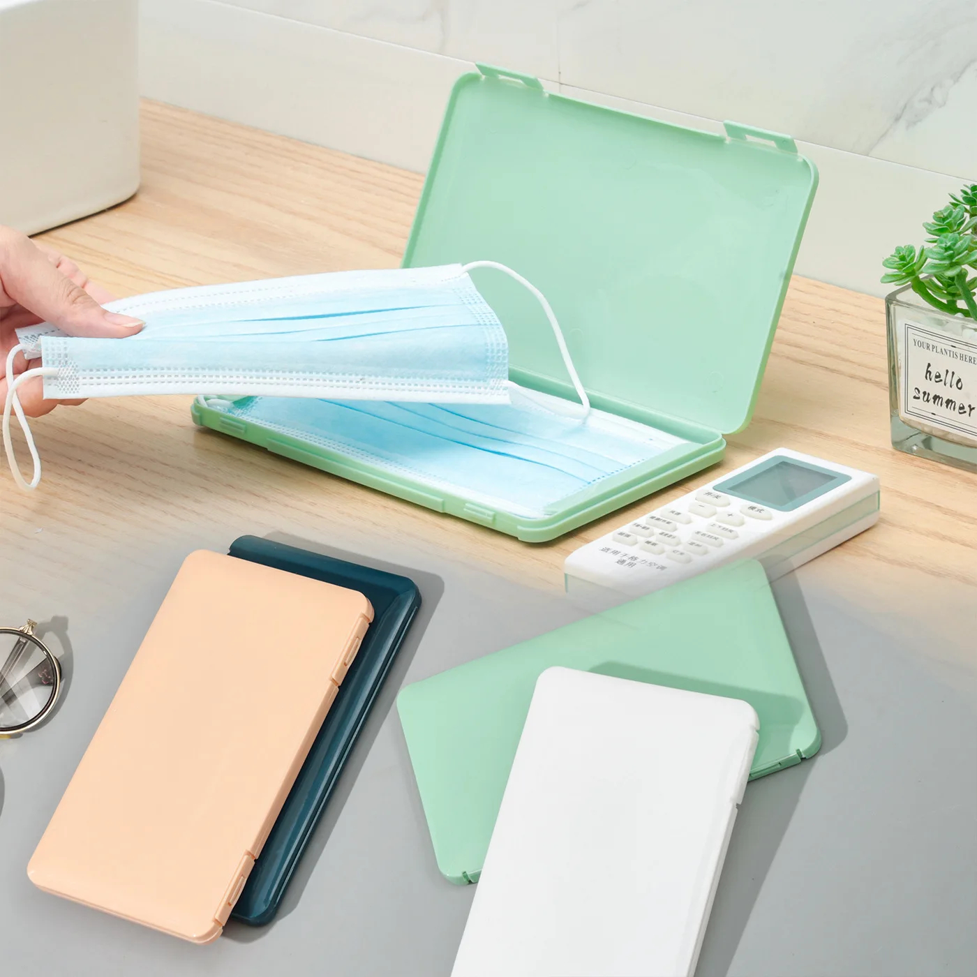 Disposable Face Mask Case Portable Storage Holder Save box Container Organizer Box Surgical |