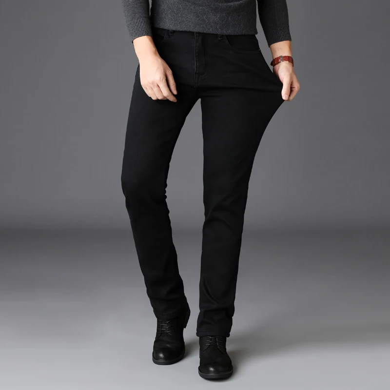 Men's Classic Fashion Jeans Men's Soft Elastic Black Bicycle Men's Spirit Denim Pants Men's Pants 2