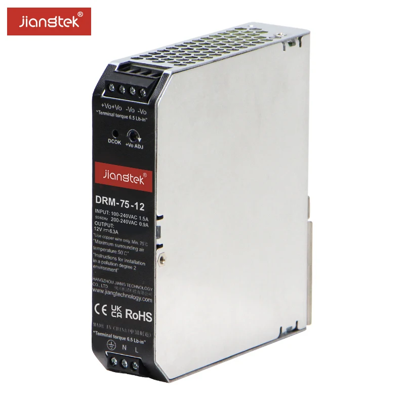 

JIANGTEK DRM-75 высококачественный источник питания на DIN-рейку