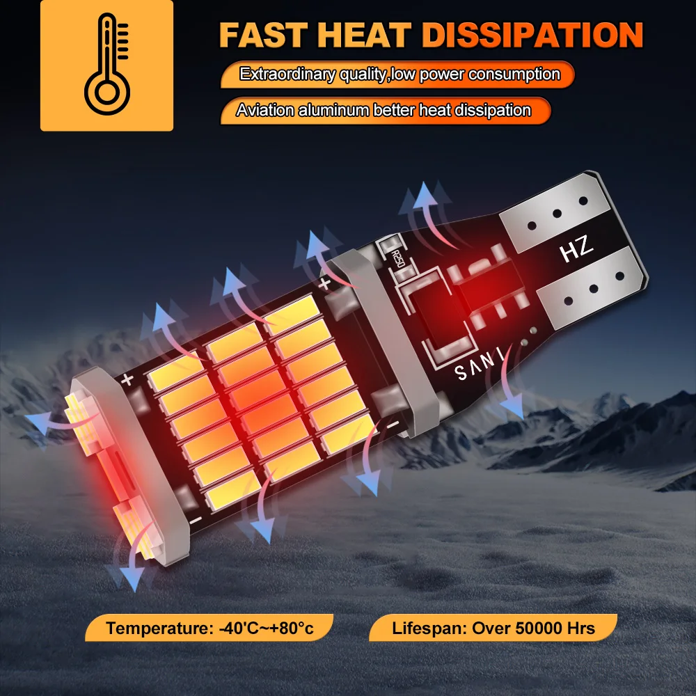 2x LED ���� W16W T15 Canbus For Opel Insignia A B Meriva Agila Ampera Antara Astra J K Cascada Corsa F Mokka Grandland