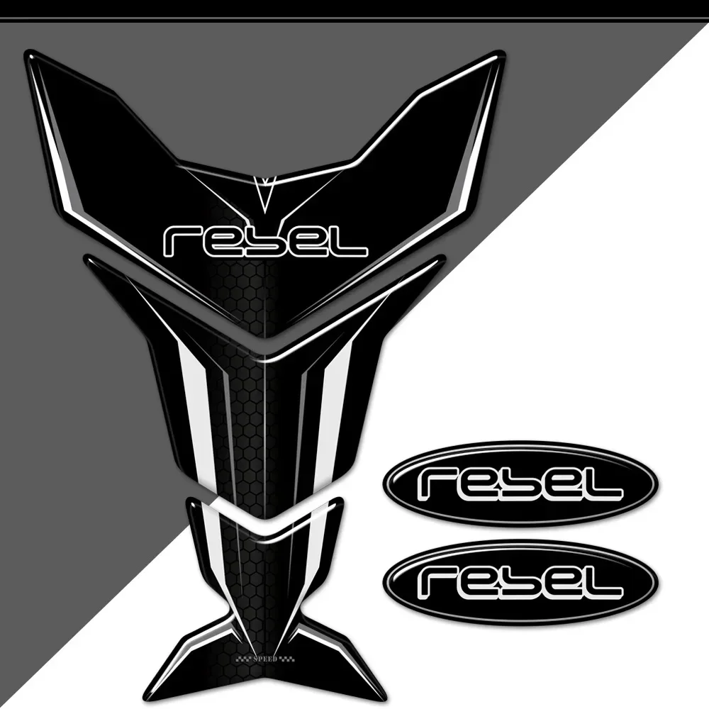 For HONDA Rebel CM CMX 250 300 500 CM300 CM500 CMX300 CMX500 Rebel300 Tank Pad Stickers Decal Emblem Logo Protector опасная бритва с защитой и сменным лезвием rebel barber protector