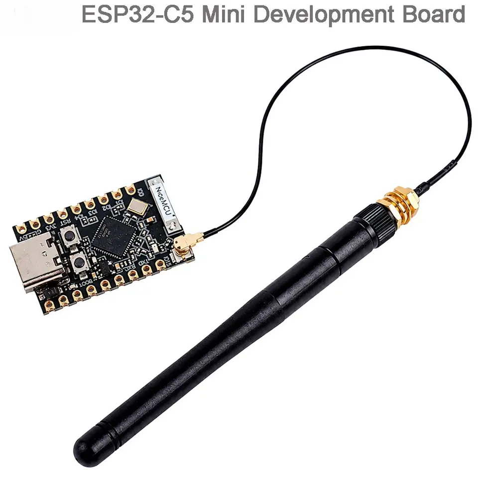 ESP32-C5 Super Mini Development Supermini Dev-Board + External WiFi Antenna ESP32 C5 image 1