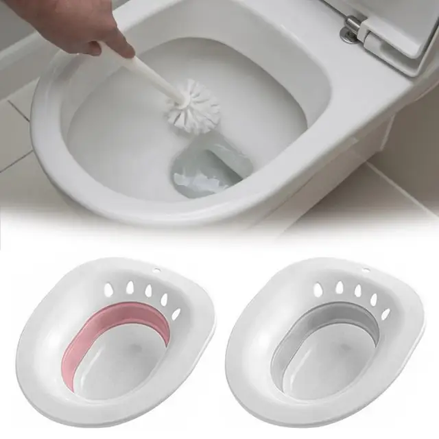 Sitz Fürdő Wc -Üléshez Hordozható Időskorú Szülés Utáni Aranyér - Image 4