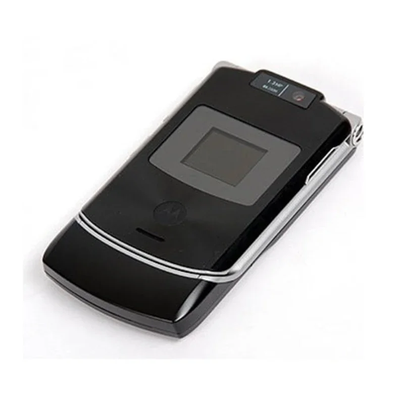 

Motorola RAZR V3 non-smart phone flip phone fast call big button big sound GSM 850/900/1800/1900 USB rechargeable mobile phone