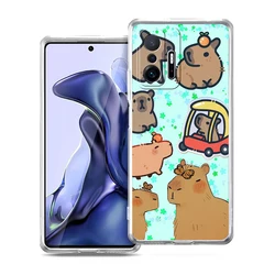 Custodia Telefonica Morbida e Trasparente con Cartoon di Capibara