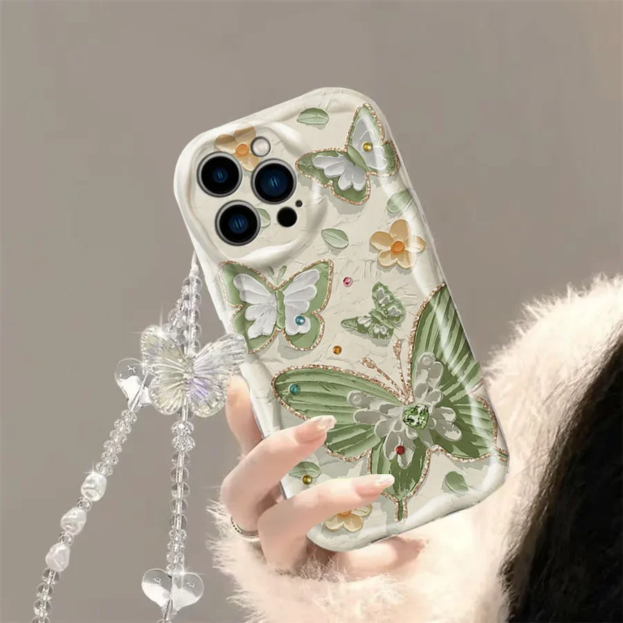 Butterfly Chain Y2K Bracelet Phone Case Cover