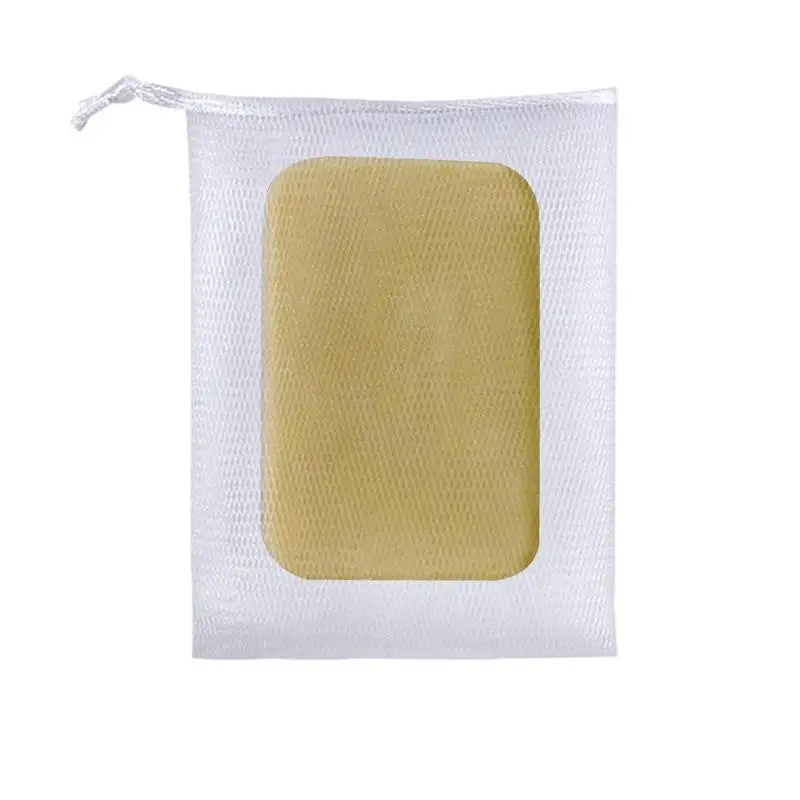 Soap Net Double-Layer Drawstring Foam Net Soap Foaming Face Wash Milk Foaming Pouch and Face Cleansing Nets