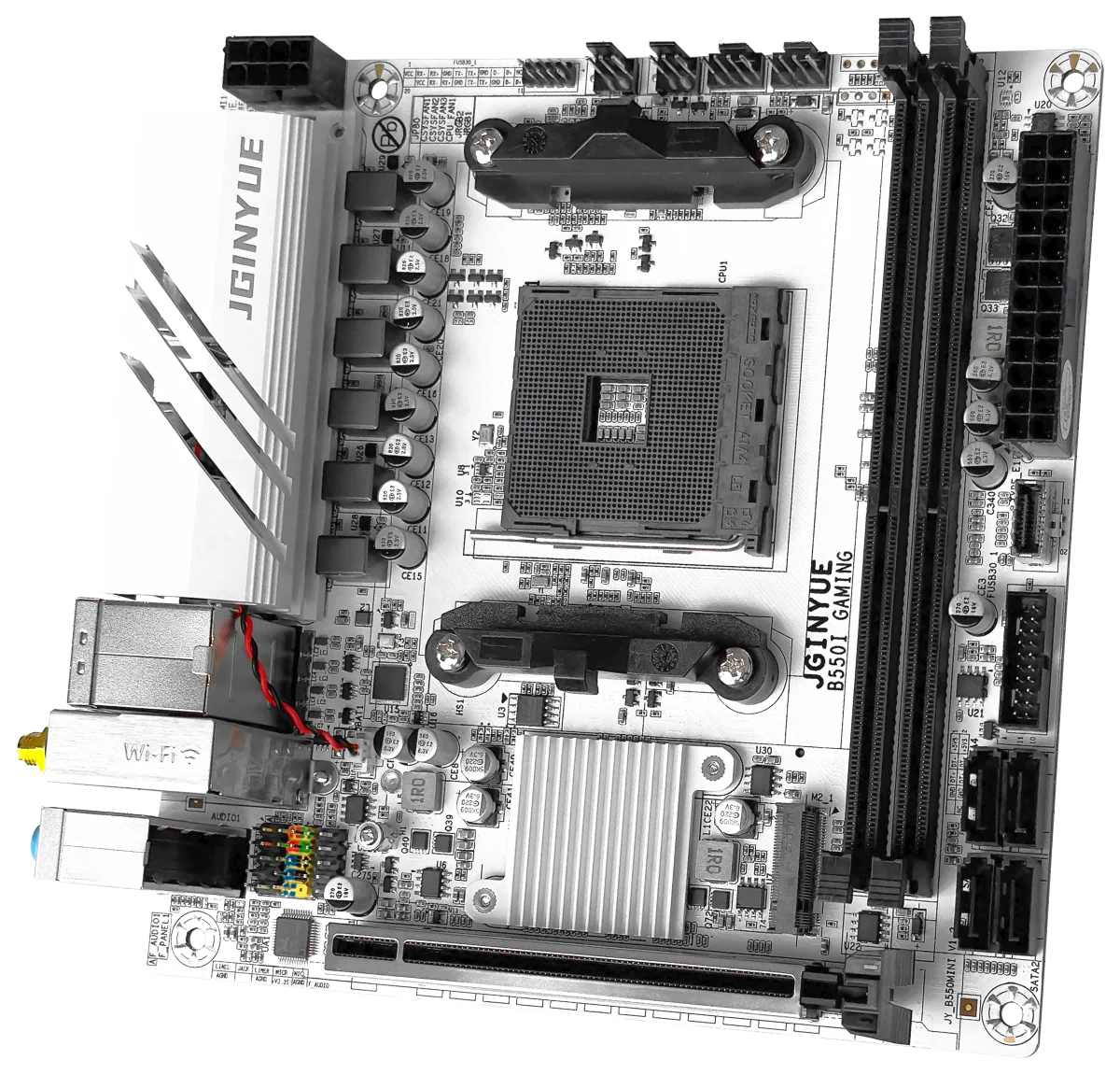 JGINYUE AMD B550 AM4 mini ITX Motherboard supports Ryzen R5 4000