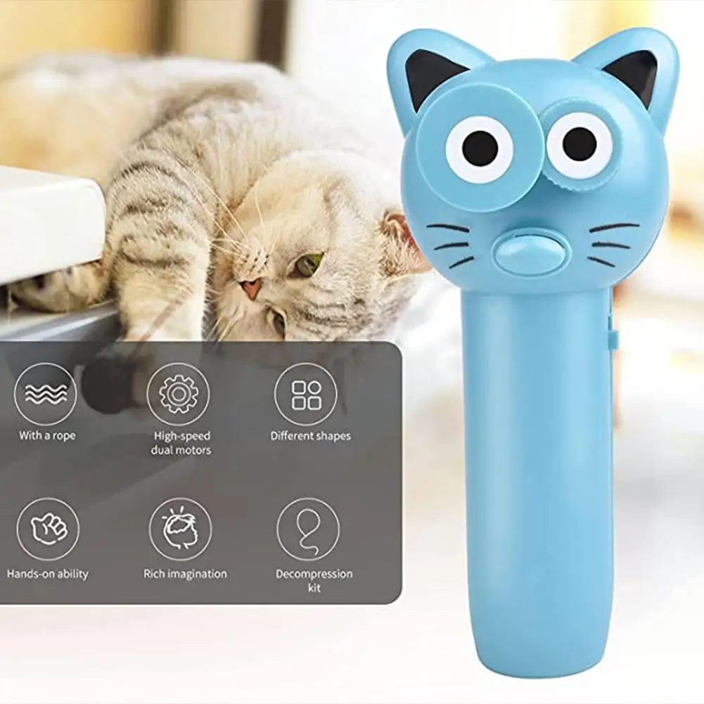 dog toys String Launcher Fling String Cat Toy Electronic Handheld Rope Cat Games Teasing Interactive Toys Accessories Funny Pet Supplies best interactive dog toys Toys