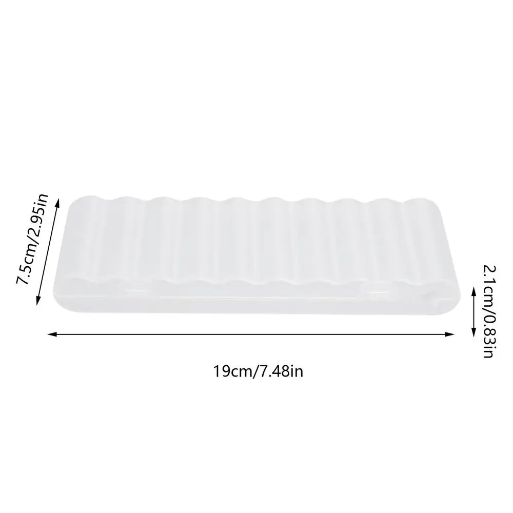 Batterie-Aufbewahrungskoffer bietet Platz für 10-Batterien. Batteriebehälter, Haushalts-Organisationsbehälter für Zuhause, Reisen, Wohnung
