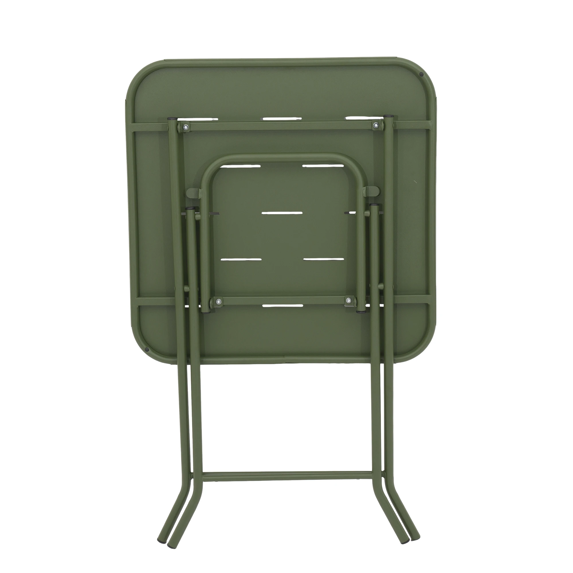3-teiliges klappbares Bistro-Set für den Außenbereich, klappbare Terrassenmöbel-Sets mit E-Beschichtung, 2 Stühle und 1 Tisch, wetterbeständig – Detail 7