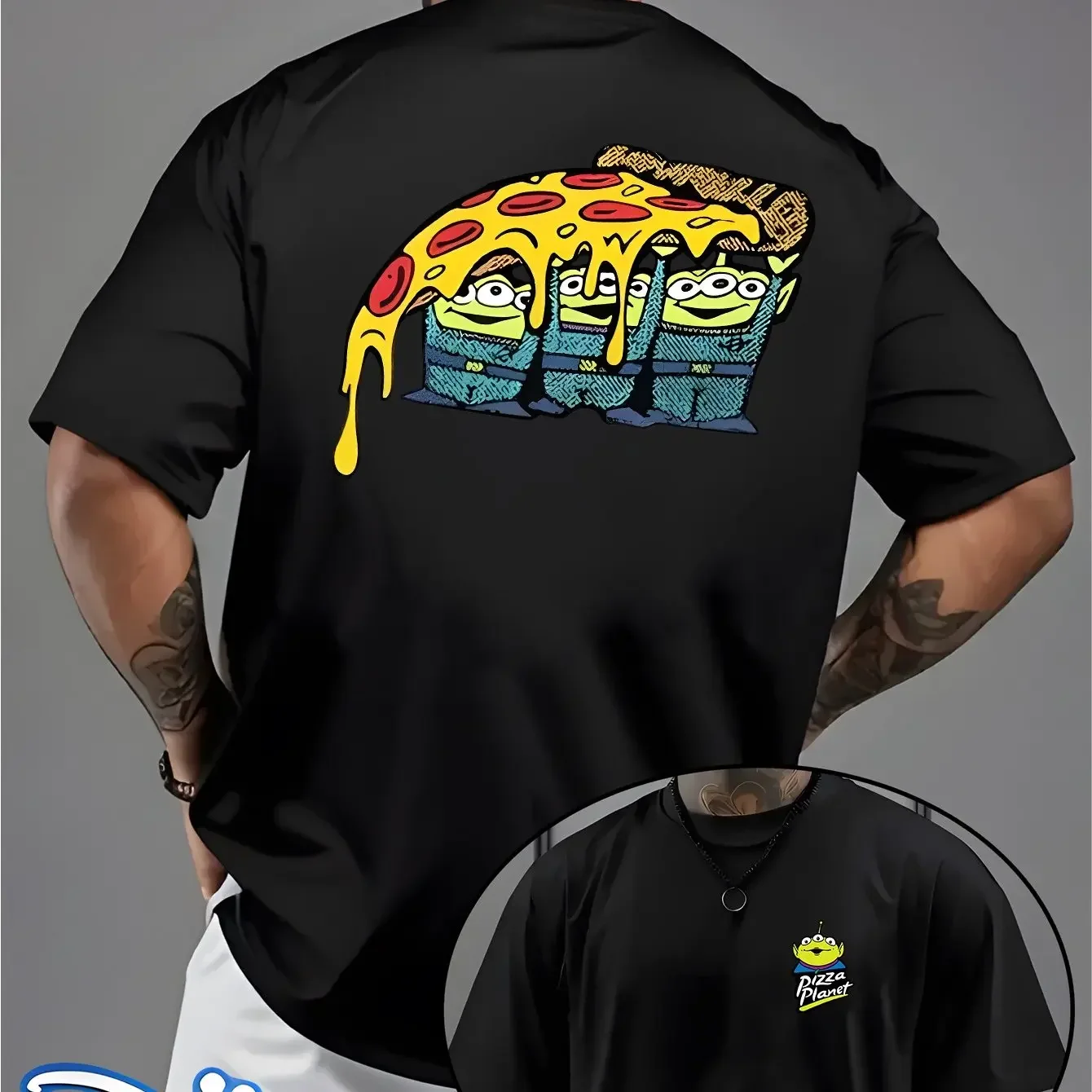 T-shirt Alien Toy Story Pizza Planet Drôle & Original