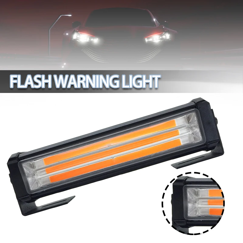 

Новинка, автомобильный стробоскоп, 2 шт., 12 В/24 В постоянного тока, предупреждающая лампа, автомобильный стробоскоп, COB светодиодный стробоскоп, водонепроницаемый автомобильный сигнальный свет, s