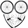 700C SL 36T Ratchet Wave carbon Wheelset 3540/4045/4550mm deep 31mm wide Rim center lock 24Hole Hub Flat Spokes Gravel wheelset 2