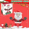 Cartoon Electric Santa Claus Toy Decor Christmas Singing Dancing With LED Light   AA Battery Operated Funny Gift For Kids 5