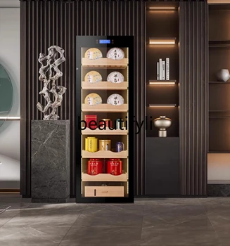 Constant temperature and humidity tea cabinet moisture-proof refrigerated red wine storage cabinet