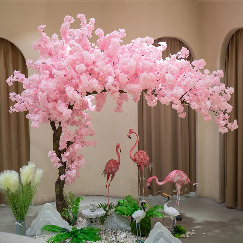 

Simulated cherry blossom tree, peach blossom tree, large fake tree, indoor and outdoor decoration and landscaping