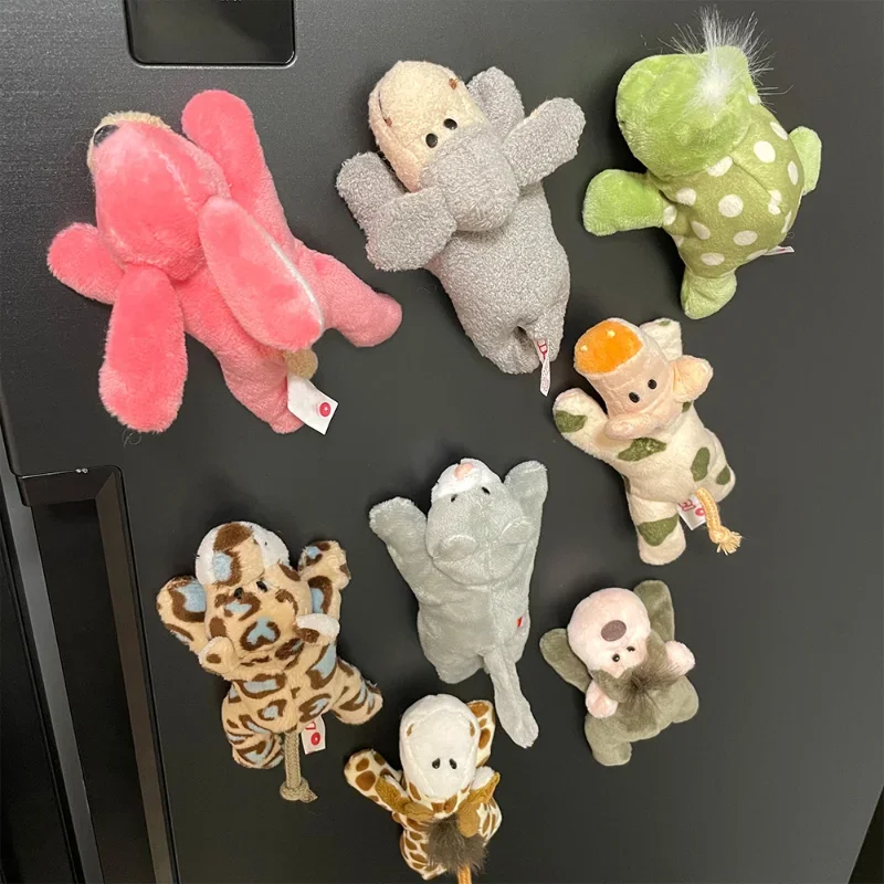 Magnetic Fridge Stickers 1Pc Cartoon Cute Soft Plush Panda Animal Fridge Magnet Home Decor Kitchen Accessories