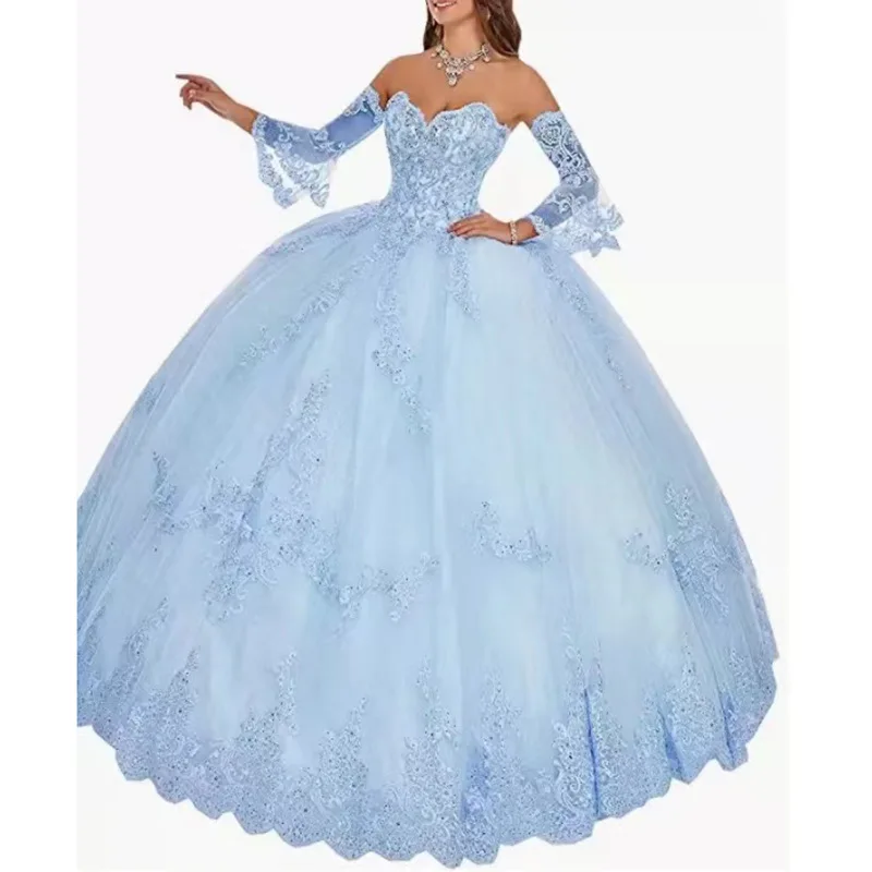 Manray Quinceanera Jurken 2023 Baljurk Tule 15 Anos Fluffy Jurken Zoete Elegante Prom Dress Vestidos Para Evos Especiales