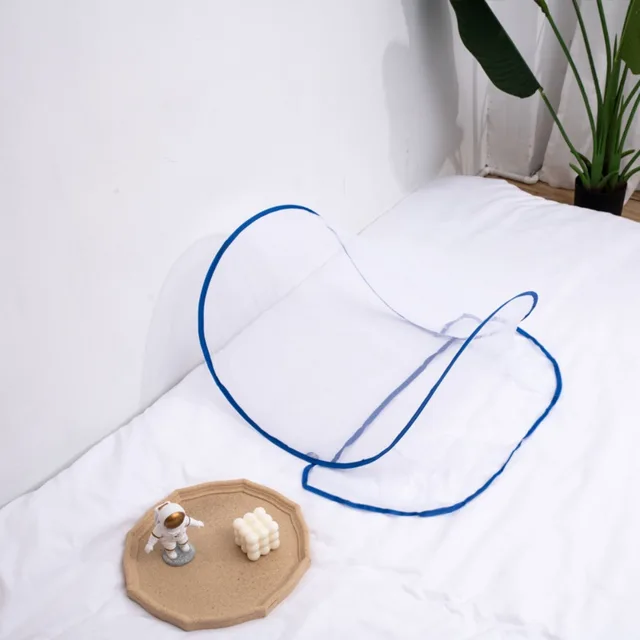 Filets de lit textiles pour la maison, Mini moustiquaire pliable Pop-Up d'été, couverture Portable, cryptage, anti-moustiques, lutte antiparasitaire 2