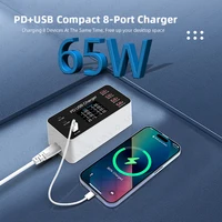 65W PD Charger Fast Charger For Laptop Tablet iPhone 15 14 Type C Charger With 2.4A USB Phone Charger 2