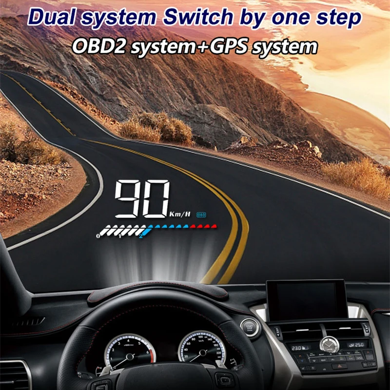 M7 Auto Hud OBD2 GPS HUD  ÷, EOBD ڵ   ӵ ,    ׼