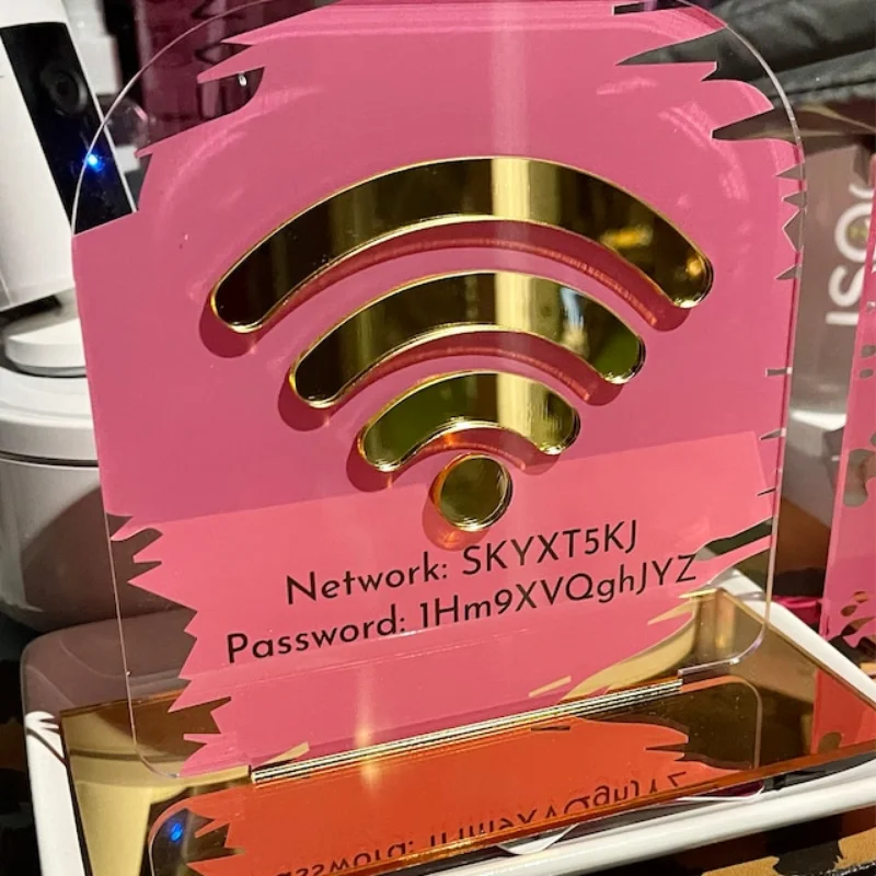 

Business Social Media Sign Instagram WiFi Sign Salon Sign Beauty Sign Hairdressers Beautician Sign Event Branding Display POS