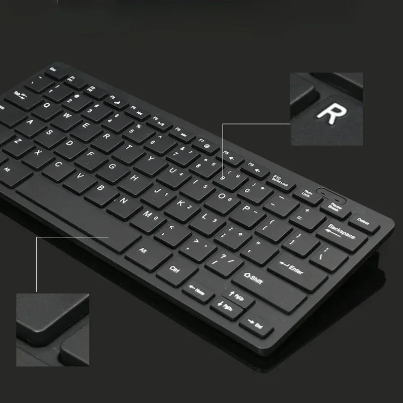 Computer Keyboard Mini Thin 78 Keys Keyboard USB Wired Portable Keyboard Mute for Desktop Computer Laptop