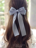 Barrette à cheveux en tissu style coréen pour femmes et filles, nœud en ruban, pince à ressort, accessoires capillaires féminins 2