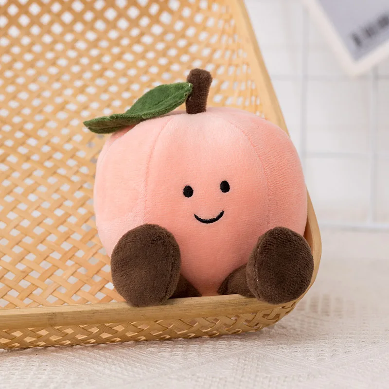 thumbnail image 1 of Lindo juguete de peluche 3D de pera, melocotón, plátano, muñeca suave para niños, regalos para niñas, decoración de la habitación del bebé, accesorios de fotografía para niños, 1 of 5