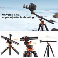 K&F CONCEPT 90 inch/2.3m Camera Tripods Aluminum Alloy Tripod Reversible Detachable Monopod with Plate Lock 360 ° Panoramic Head - Image 3