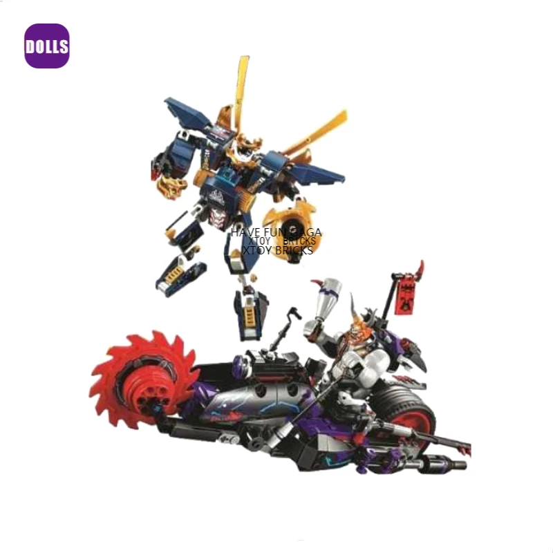 Конструктор Killow Vs. Samurai X Mecha 565 блоков с фигурками игрушки сделай сам подарок детям