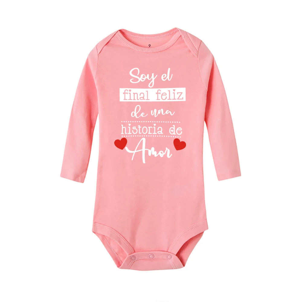 Funny Spanish Printed Newborn Bodysuit Infant Long Sleeve Romper Baby Body Clothes Boys Girls Toddler Born Crawling Jumpsuits 6