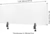 Office Partition For Work, Acrylic Free Standing Screen Privacy Desk Divider, Privacy Panel For Table Top Workstation, 47"" X 5