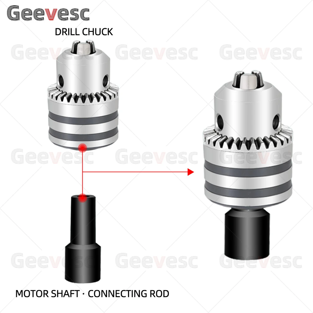 Light type Drill chuck adapter motor shaft drill chuck B10 B12 B16 B18 Locking drill adapter sleeve motor machine taper drill chuck