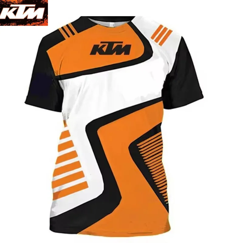 여름 KTM 내리막 저지 반팔 산악 자전거 티셔츠 오프로드 DH 오토바이 저지 모토 크로스 사이클링 저지