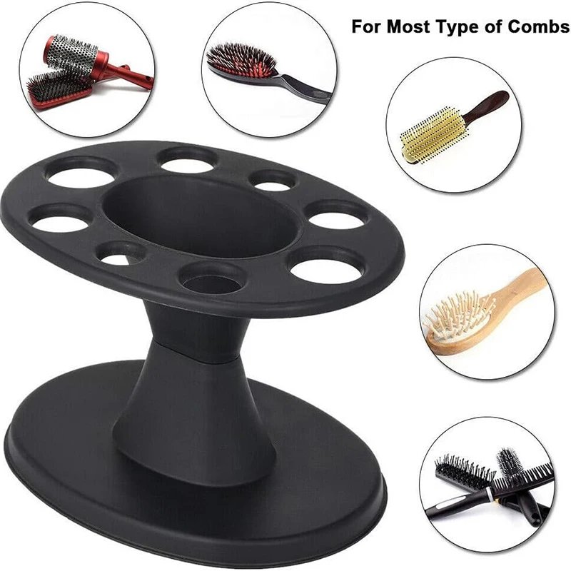 Description Picture 4 of item1Pcs Salon Barber Comb PP Storage Stand For Hairdressing Combs Brushes Scissors Iron Roll Organizer Rack Hair Styling Holder