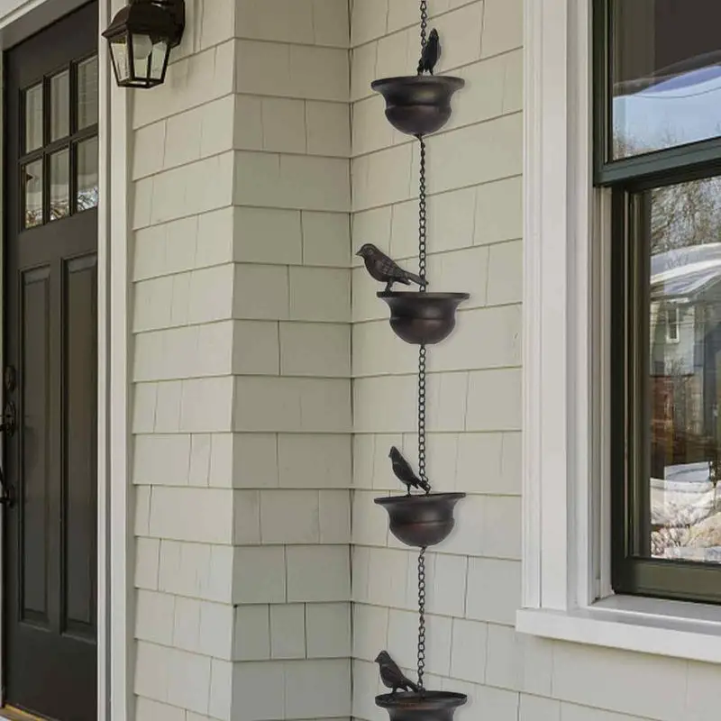 Stainless Steel Chains Metal Rain Chain for Gutter Roof Decoration