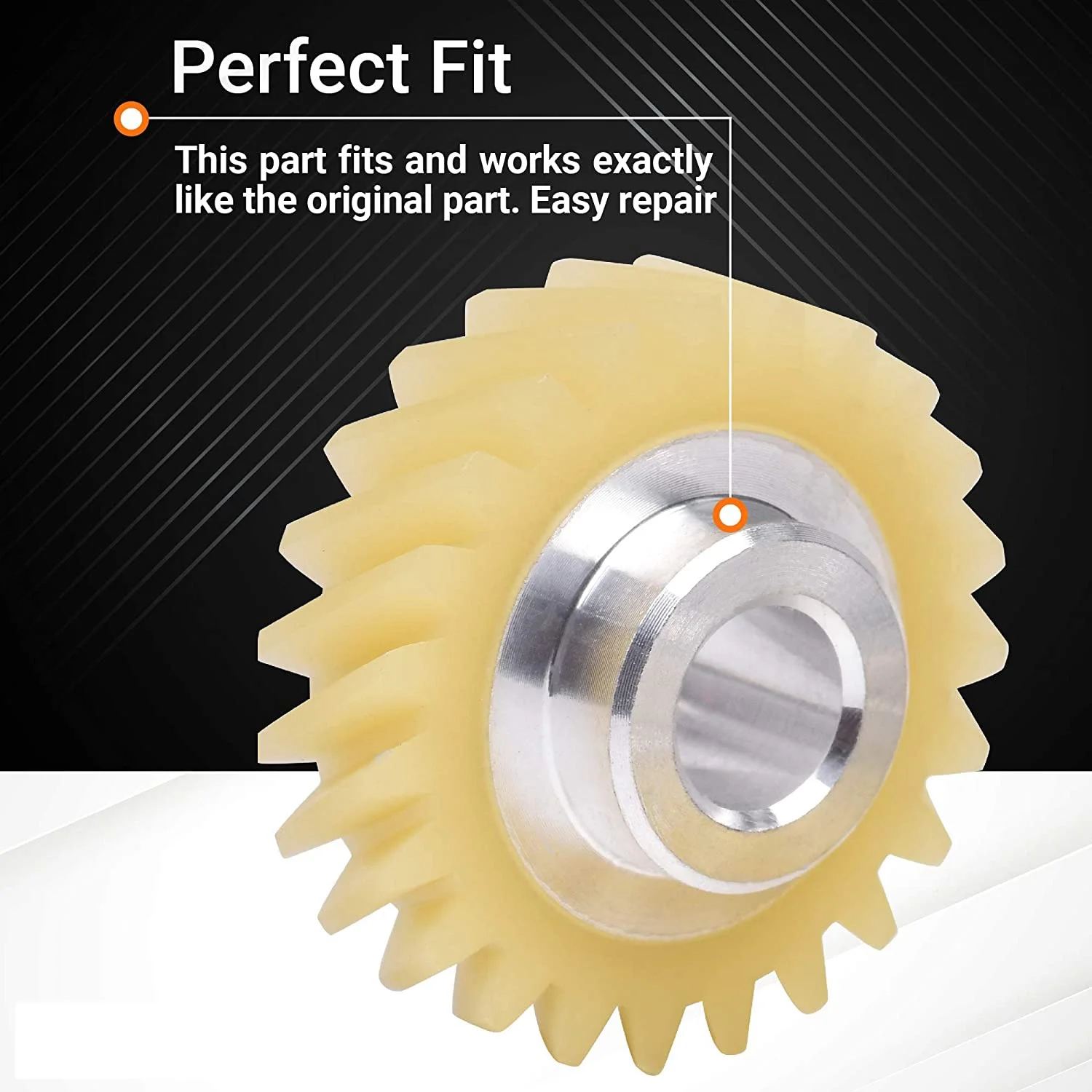 

W10112253 Mixer Worm Gear Replacement Part for Whirlpool & for KitchenAid Mixers Replaces 4162897 4169830 AP4295669 5 Pack