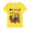 Kawaii Red Panda Kids T-Shirt Summer Printed Short Sleeve O-Neck Fashion Children T-Shirt For Boys Tee Shirt Girls Tops Clothes 5