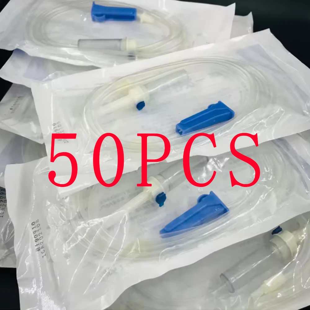 50 Stück transparentes Einweg-Bewässerungsrohr für Zahnimplantate, kompatibel mit NSK-Wasserrohr für chirurgische Spülung und Mundspülung