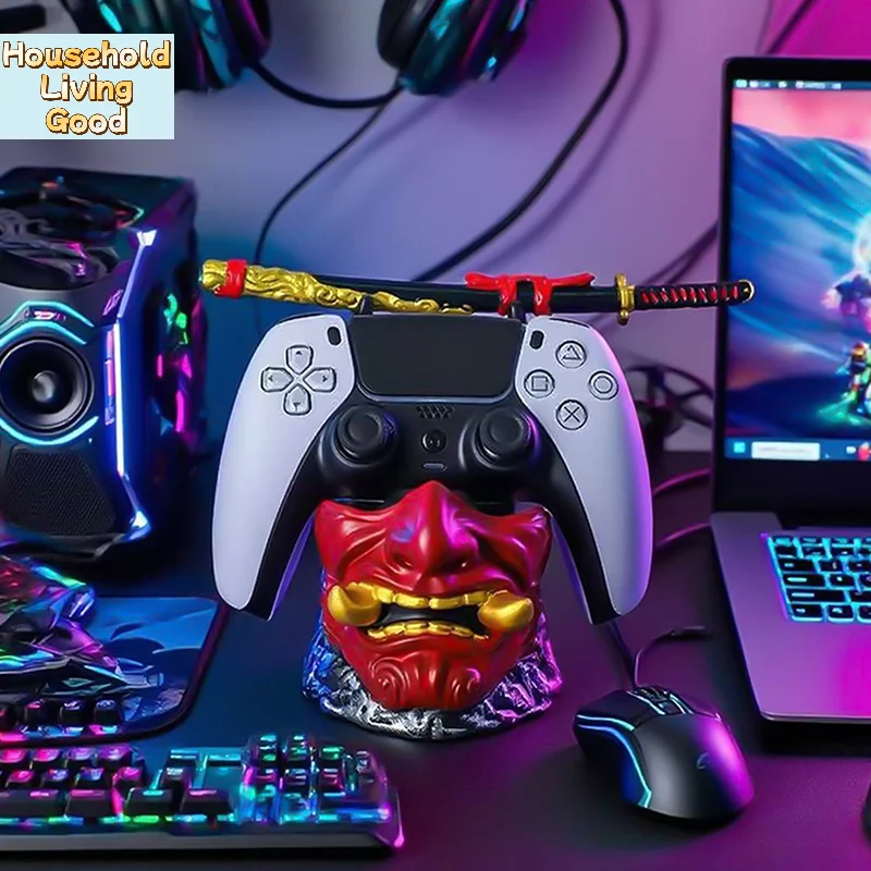 【PS5/Xbox/PS4 컨트롤러용 새로운 God Of War 게임 크리에이티브 스탠드 독특한 게임패드 스탠드 데스크탑 장식 게임 액세서리】