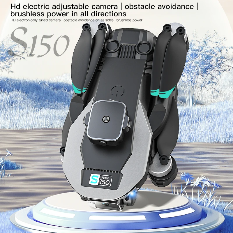 S150 미니 드론 8K 전문 듀얼 카메라, 와이파이 장애물 회피, 광학 흐름, 브러시리스 RC 드론 쿼드콥터, 학교로 돌아가기, 신제품