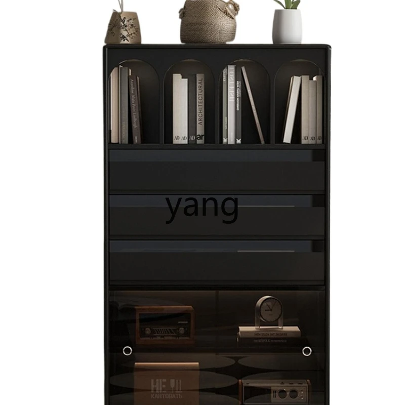 

LXL Solid Wood Antique Style Chest of Drawers Retro Multi-Functional Living Room Side Cabinet Floor-Standing Rack