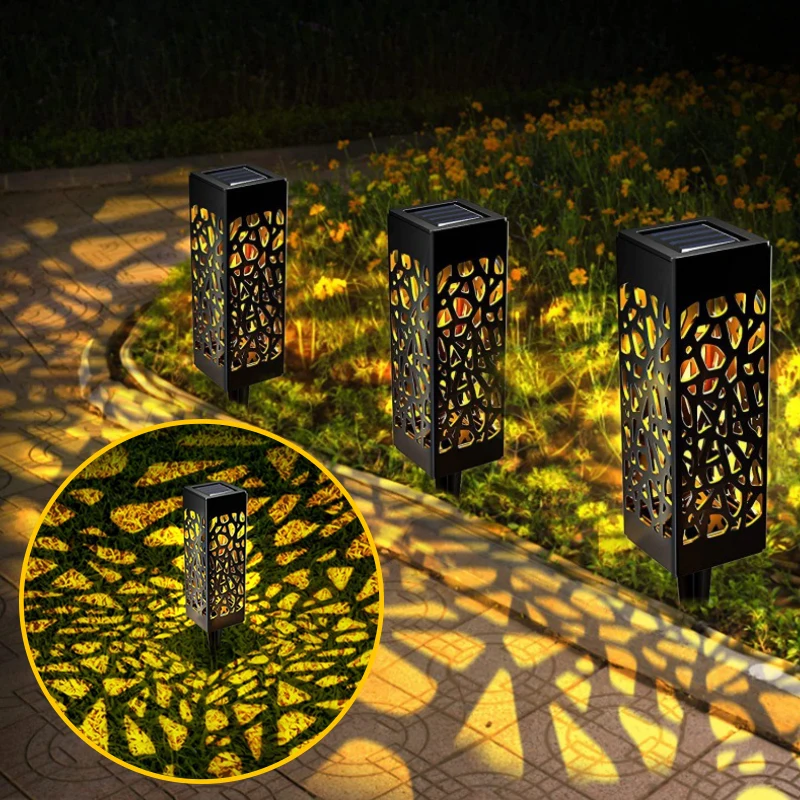 Luz LED Solar para césped, lámpara de decoración de jardín impermeable