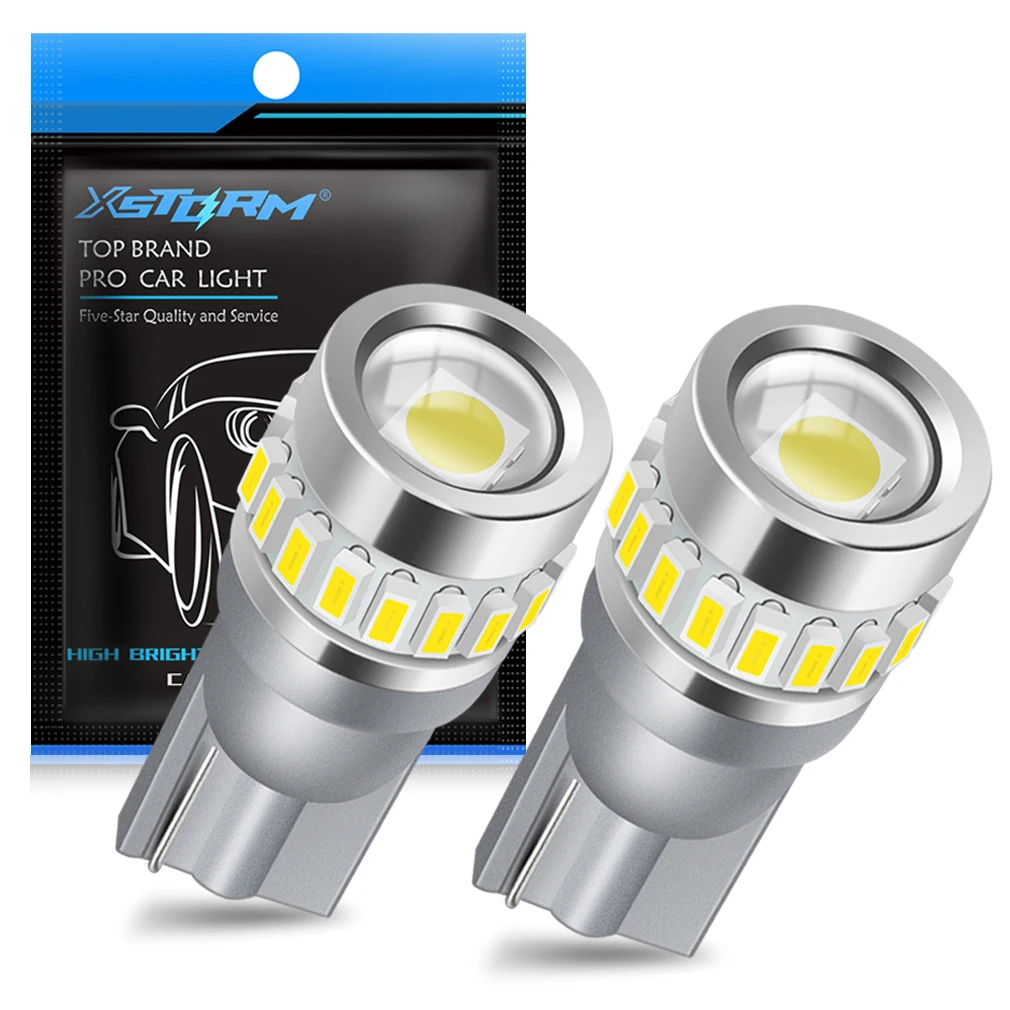 

W5W Led 3030 Chips Canbus Car T10 LED 194 168 Wedge Replacement Reverse Instrument Panel Lamp White Bulbs Clearance 12V Lights