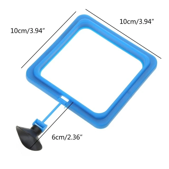 Betta Feeding Ring Round Square Floating Feed Circles Suitable for Small Fish Reducing Waste & Maintain Water Quality 6