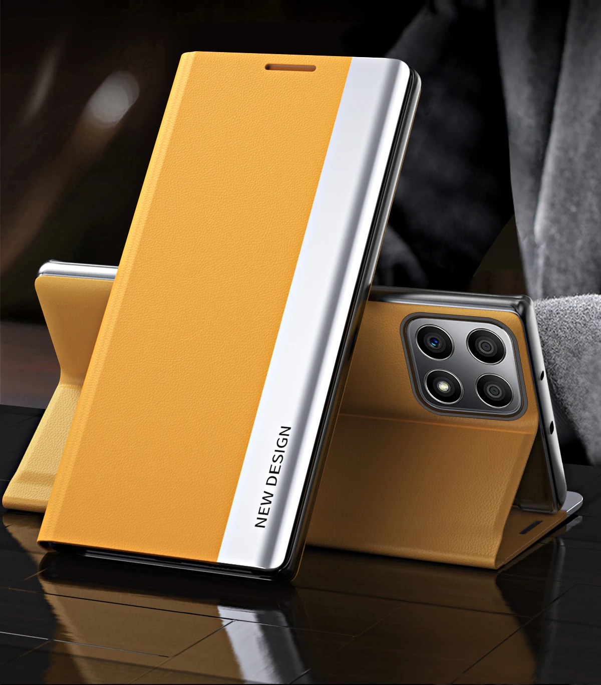 Luxury Leather Flip Book Stand Cover For Honor X8 2022 Case Holder Wallet Phone Coque Honer Honar X8 X 8 HonorX8 TFY-LX1_voghion.com