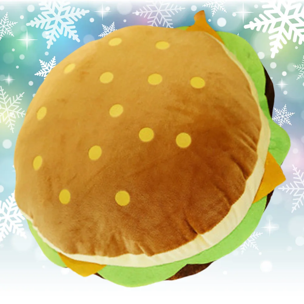 

Cheeseburger Pillow Plush Stuffed Burger Throw Pillow Novelty Hugging Pillow Cushion for Toddler Birthday Gift ( 30cm )