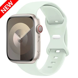 Premium Silicone Sport Strap for Smartwatch - Versatile and Durable Bracelet (Soft Mint)